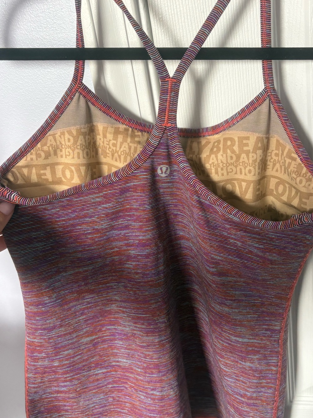 Lululemon Women’s Strappy Space-Dye Tank Top - Pink Multicolor - Picture 2 of 2